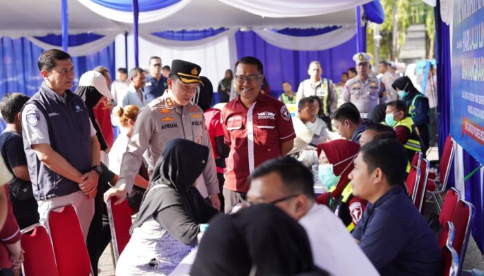 Satlantas Polres Bojonegoro Gelar Pasar Murah dan Donor Darah, Peringati Hari Lalin Bhayangkara ke-70