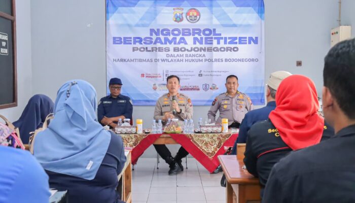 Gencarkan Kamtibmas, Polres Bojonegoro Gandeng Warganet Jaga Kondusivitas