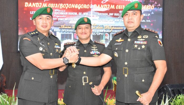 Tongkat Kepemimpinan Kodim 0813 Bojonegoro kembali Berganti, Letkol Inf Dedy Dwi Wijayanto Resmi Jabat Dandim