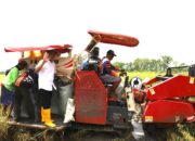 Hadiri Syukuran Panen Raya MT-3 di Sumberrejo, Bupati Wahono Ajak Petani Jaga Kesuburan Tanah