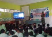 Babinsa Sekar Bojonegoro Bekali Wasbang dan Bela Negara pada Puluhan Siswa SD