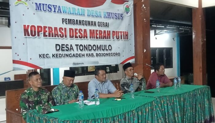Musdes Tondomulo Sepakati Lokasi Gerai Koperasi Desa Merah Putih