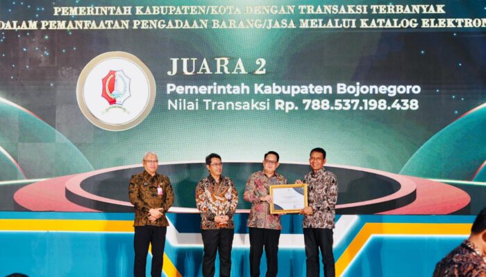 Bojonegoro Raih Juara 2 E-Purchasing Award 2025, Bukti Komitmen Tata Kelola Pemerintahan Modern
