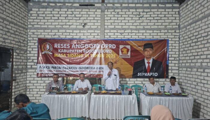Reses Masa Sidang III fraksi Gerindra, Suprapto: Wakil Rakyat Harus Jadi Jembatan Nyata