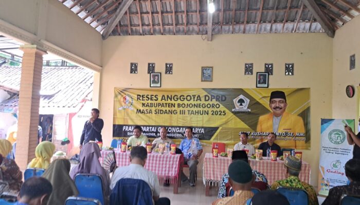 Reses DPRD Bojonegoro Masa Sidang III Tahun 2025, Sigit Kushariyanto: Ketahanan Pangan Jadi Prioritas