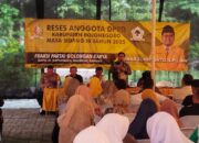Ketua Komisi C DPRD Bojonegoro, Ahmad Supriyanto Gelar Reses Masa Sidang III Tahun 2025