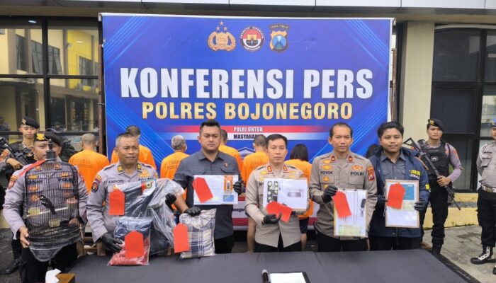 Ops SIKAT 2025: Polres Bojonegoro Berhasil Ungkap 7 Kasus Pencurian