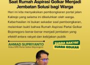 Gerak Cepat Rumah Aspirasi Golkar: Respons Keluhan Warga, Portal Kalirejo Resmi Dibongkar