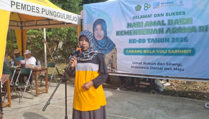 HAB Kementerian Agama ke-80, Kakankemenag Tuban Buka Kejuaraan Bola Voli Sarimbit