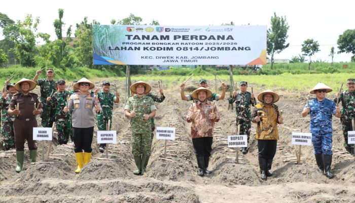 Wujudkan Swasembada Gula 2028, Pemkab Jombang, TNI, dan PT SGN Perkuat Sinergi