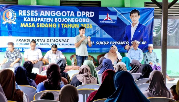 Serap Aspirasi di Bangilan, Anggota DPRD Bojonegoro Fraksi Demokrat Sukur Priyanto Soroti Dampak Pemangkasan Anggaran Desa