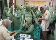 HUT Persit KCK ke-80: Kodim Bojonegoro Fasilitasi Ratusan Istri Prajurit Cek Jantung dan HPV DNA