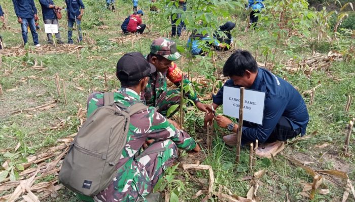 Peringatan HPN 2026, TNI, Insan Pers dan Elemen Masyarakat di Bojonegoro Tanam Ratusan Pohon Produktif