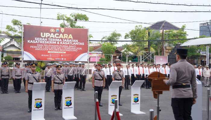 Mutasi Jajaran Pejabat Utama Polres Bojonegoro: Kasat Reskrim dan Kasat Lantas Resmi Berganti