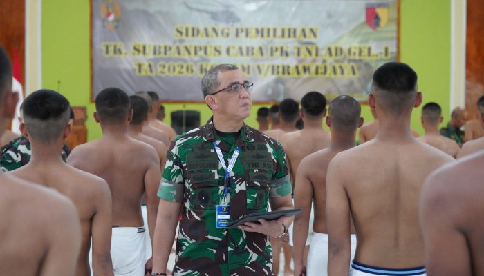 Seleksi Ketat, Pangdam V/Brawijaya Pimpin Sidang Pemilihan Calon Bintara PK Gelombang I 2026