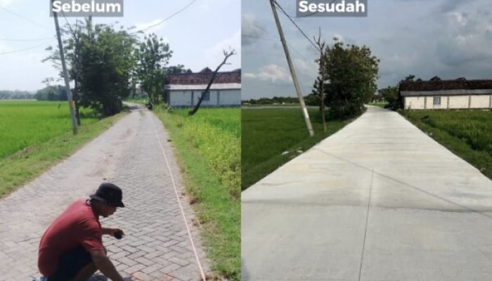 Jalan Poros Manukan-Gayam Tuntas Dibangun, Akses Pertanian Kini Lebih Cepat