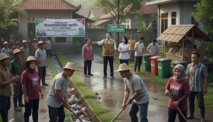 Bupati Bojonegoro Terbitkan SE Kerja Bakti, Instruksikan Penanganan Sampah hingga Tingkat Desa