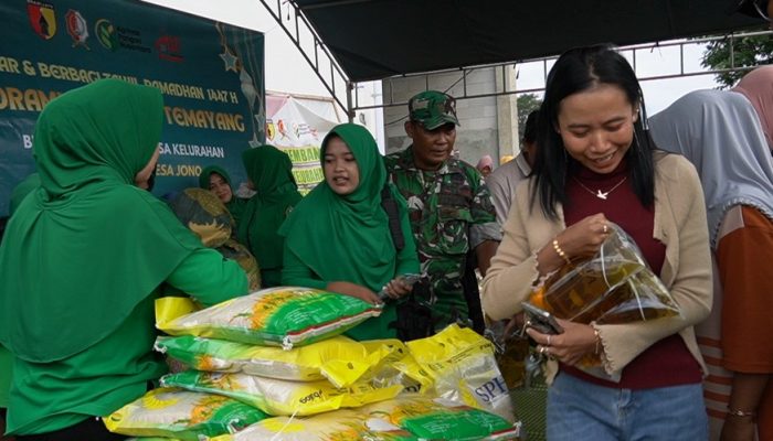 Sasar 7 Wilayah, Kodim 0813 Bojonegoro Gelar Bazar Murah Serentak di KDKMP