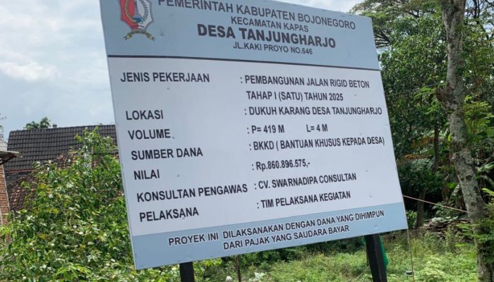 Proyek Jalan Rigid Beton di Tanjungharjo Bojonegoro Disorot, Diduga Tak Sesuai Spesifikasi Volume