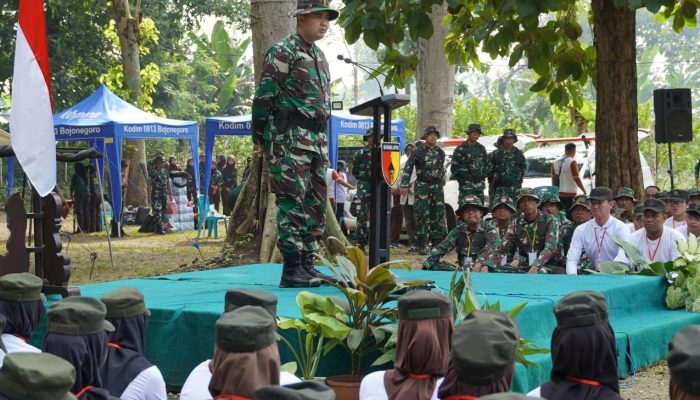 Dandim 0813 Bojonegoro Buka Persami Korps Kadet Republik Indonesia di Dander