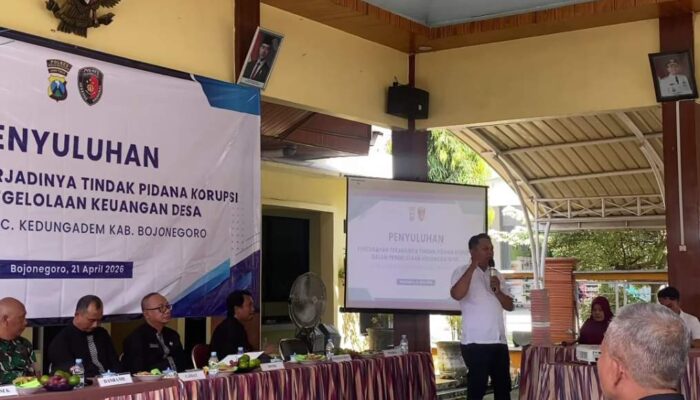 Satreskrim Polres Bojonegoro Beri Penyuluhan Antikorupsi di Kedungadem