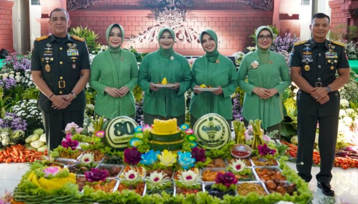 Hadiri Peringatan HUT Persit, Mayjen TNI Rudy Saladin Puji Peran Strategis Pendamping Prajurit