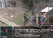 ​Percepat Konektivitas, Kodim 0813 Bojonegoro Garap 10 Jembatan Perintis Garuda Secara Serentak