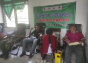 Wujud Kepedulian Sesama, Koramil 11/Padangan Gelar Bakti Sosial Donor Darah
