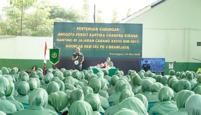 Perkuat Soliditas, Persit Kodim 0813 Bojonegoro Gelar Pertemuan Gabungan di Makodim