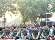 Yonif TP 885 Belibis Putih Sholat Id Bersama Warga Dander Bojonegoro