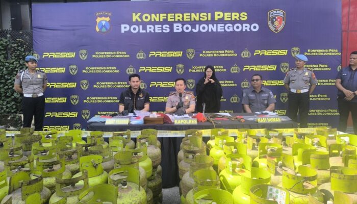 Suntik Gas Melon ke Tabung Non-Subsidi, Warga Kapas Diamankan Polres Bojonegoro