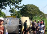 ‎Insiden Truk Tangki di Lamongan Tabrak Pohon hingga Terbalik, Sopir Diduga Mengantuk