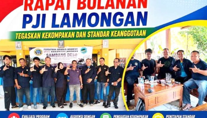 Rapat PJI Lamongan: Evaluasi Program, Bangun Solidaritas, dan Perluas Jejaring