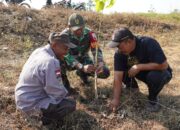 Mitigasi Bencana, Kodim Bojonegoro Hijaukan Embung Leran dengan Ribuan Pohon