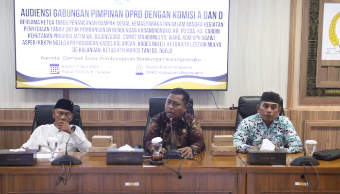 DPRD Bojonegoro Gelar Audiensi Bahas Dampak Sosial Bendungan Karangnongko