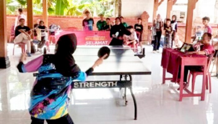 Peringati Bulan Bung Karno, 150 Atlet Tenis Meja Geruduk Panti Marhaen Bojonegoro