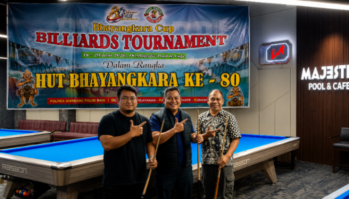 Sambut HUT Bhayangkara ke-80, Polres Jombang Gelar Turnamen Billiard se-Jatim untuk Jaring Atlet Potensial