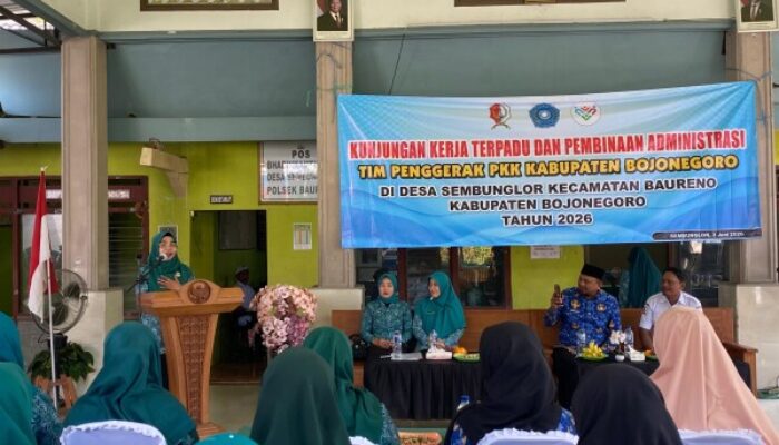 Perkuat Ketahanan Keluarga Menuju Indonesia Emas 2045, TP PKK Bojonegoro Gelar Kunjungan Kerja di Sembunglor