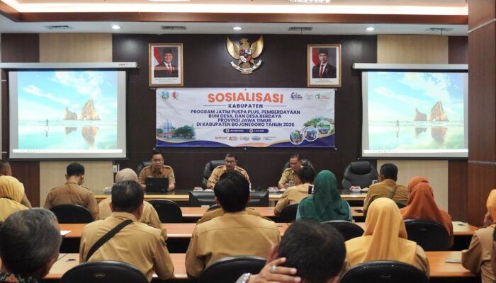 Dorong Kemandirian Ekonomi Desa, Pemkab Bojonegoro Sosialisasikan Program Jatim Puspa Plus