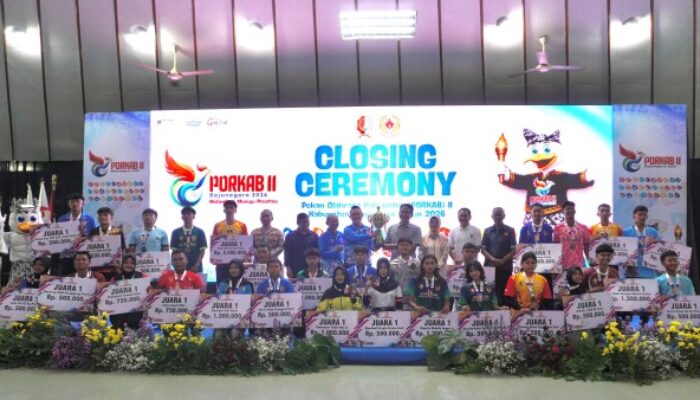 Kecamatan Bojonegoro Juara Umum, Porkab II Bojonegoro 2026 Resmi Ditutup