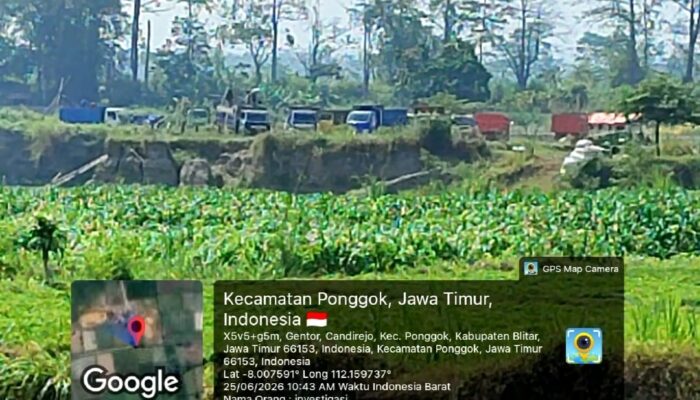 Aktivitas Tambang Pasir Liar di Candirejo Kian Masif, Kanit Pidsus Polresta Blitar Memilih Bungkam