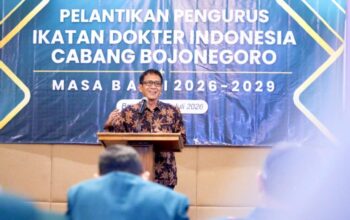 ​Hadiri Pelantikan Pengurus IDI, Bupati Bojonegoro Paparkan Gagasan Pengembangan Wisata Medis