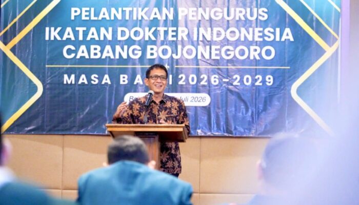 ​Hadiri Pelantikan Pengurus IDI, Bupati Bojonegoro Paparkan Gagasan Pengembangan Wisata Medis