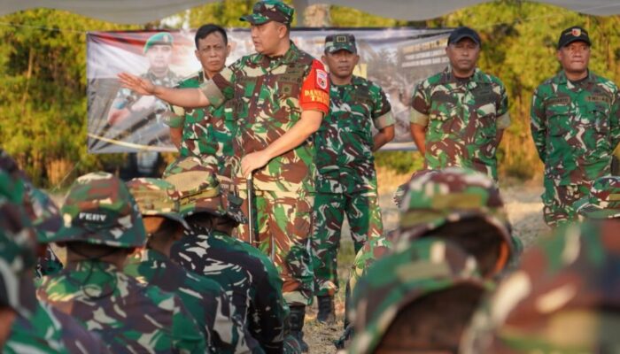 Dandim Bojonegoro Pimpin Apel Penyambutan 150 Personel BKO Satgas TMMD 129 di Kesongo