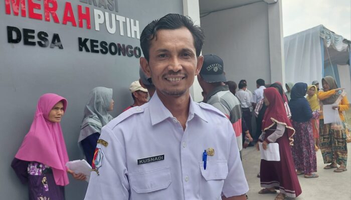 Kades Kesongo Kusnadi Sambut Baik Pembukaan Program Lintas Sektoral TMMD ke-129 Bojonegoro