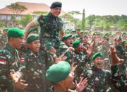 Sukses Jalankan Misi di Papua, 450 Prajurit Satgas Yonif 521/DY Disambut Pangdam V/Brawijaya