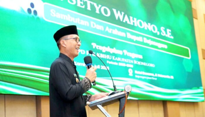 Pengukuhan DPD PFK KBIHU Bojonegoro 2026–2030, Bupati Setyo Wahono Tegaskan Komitmen Pelayanan Haji