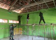 Kerap Bocor Saat Hujan, 4 Ruang Kelas SDN Kesongo I Akhirnya Digeruduk Pasukan TMMD 129