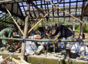 Lewat Program Aladin, Satgas TMMD 129 Bojonegoro Sulap Rumah Bapak Ladi Jadi Layak Huni