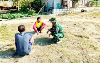 TNI Kedungadem Menyapa Warga, Sosialisasikan Program TMMD 129 Bojonegoro